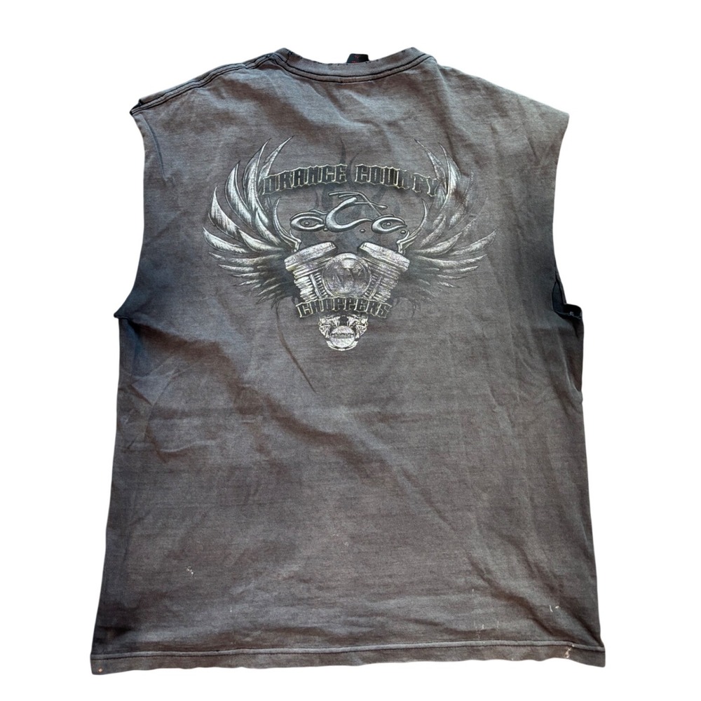 Vintage OCC Orange County Choppers Cut Off Tank Top Faded Size XL